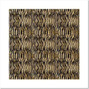 Black and Gold Animal Abstract #2 Posters and Art